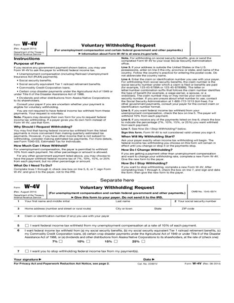 w4b form|Request to withhold taxes 